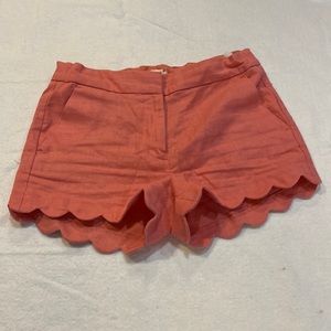 Crewcuts Scalloped Bottoms Salmon Colored Girls Shorts